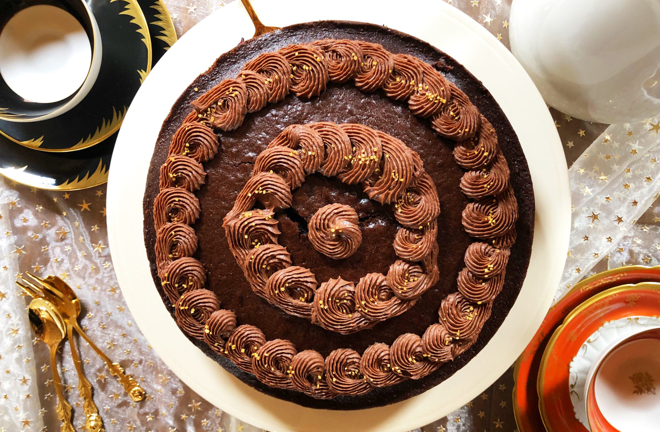 saftiger Schokokuchen mit Schokoganache